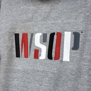 World Series of Poker WSOP Hoodie Sweatshirt Mens S Gray Preppy Gym Vegas